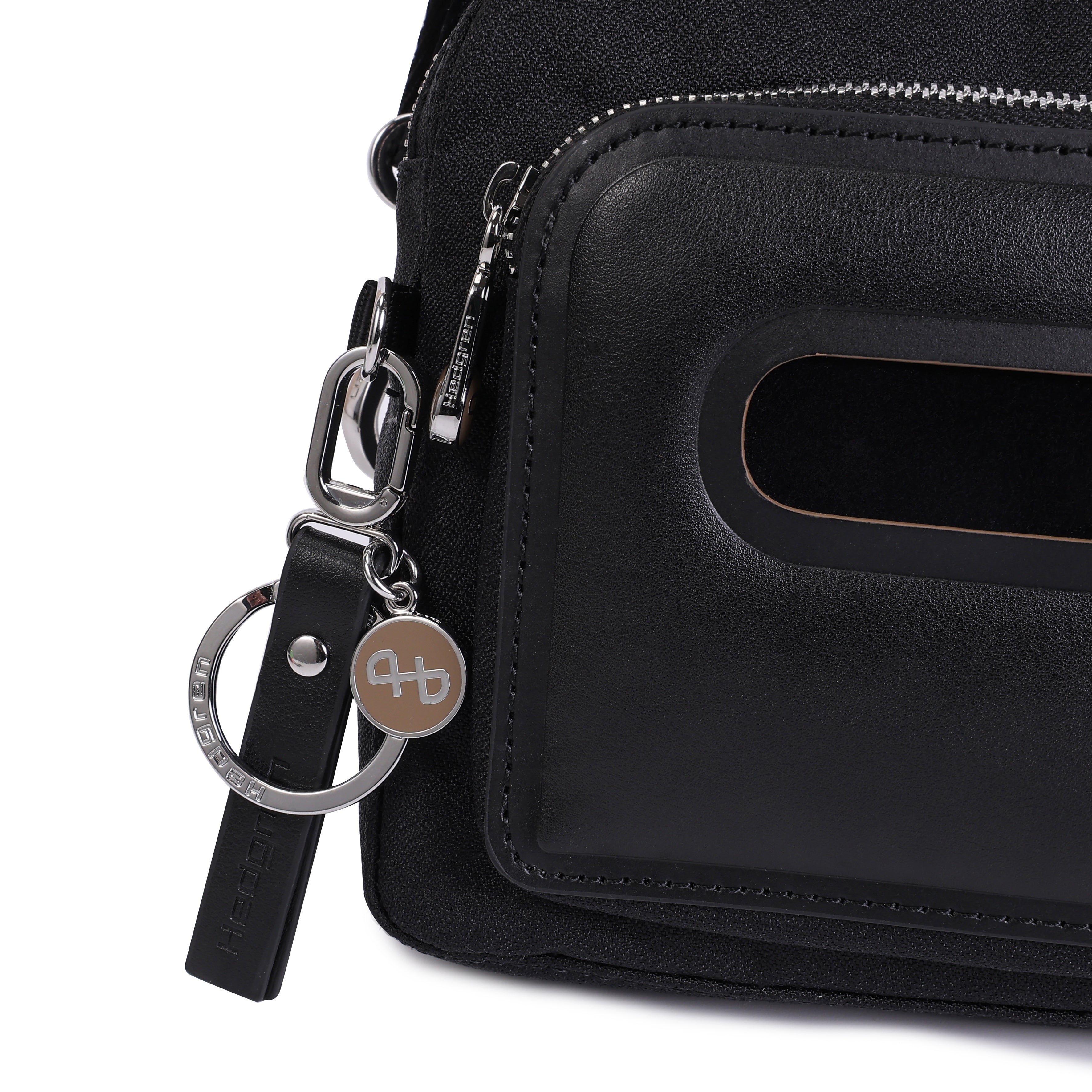 HEDGREN AMERICANO BLACK CROSS BODY BAG