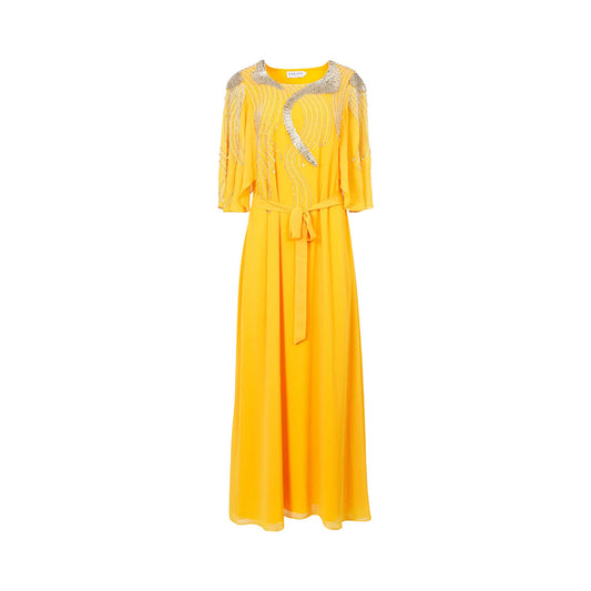 Shaira Women's Yellow Kaftan