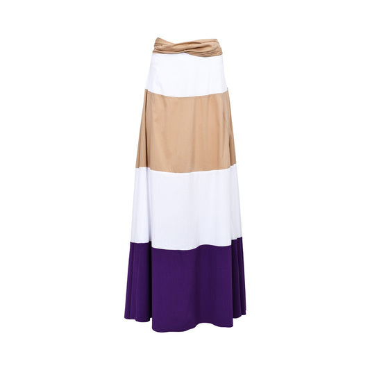 Jijil Women's Multicolor Long Skirt