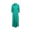 Jijil Women's Casual Green Long Dress