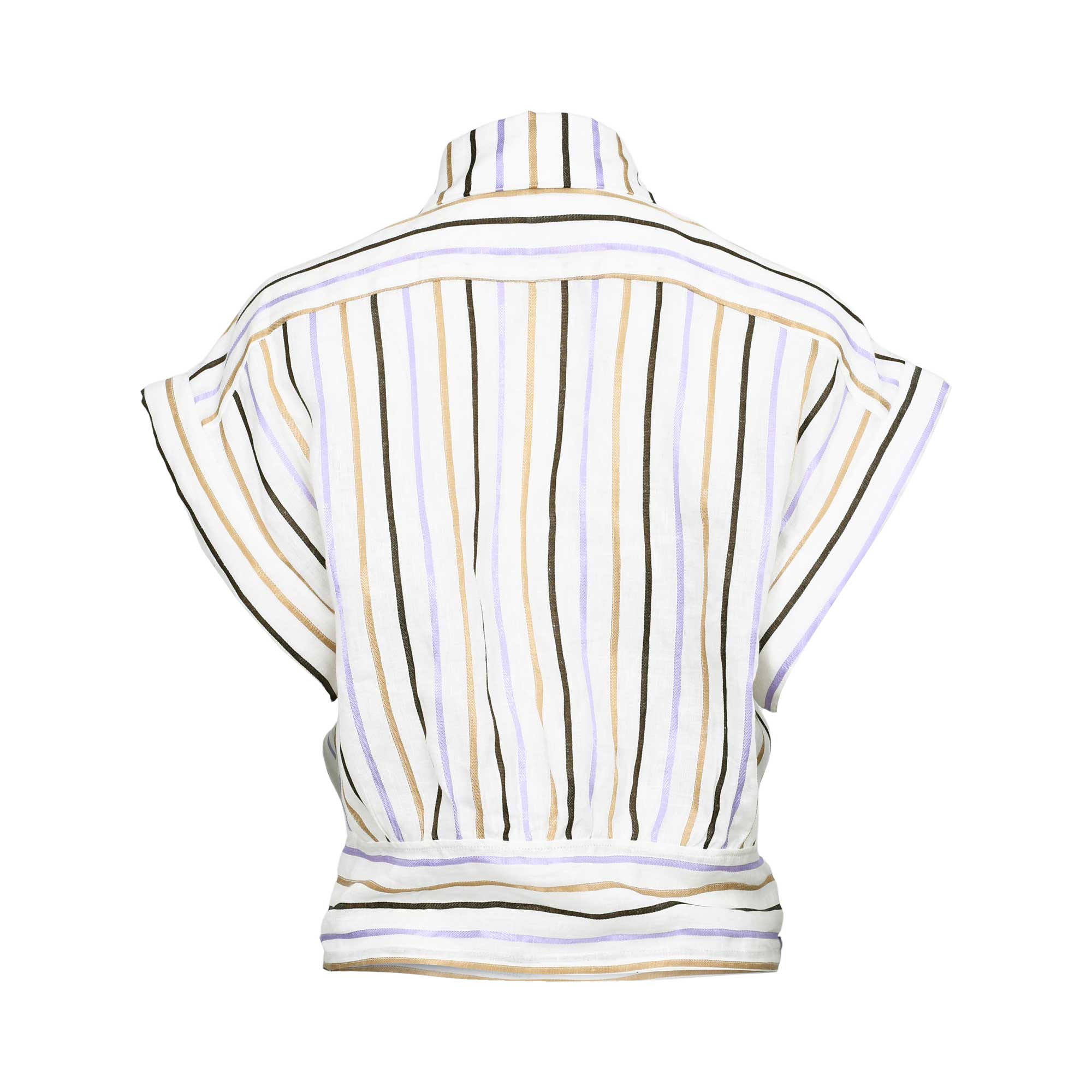 Jijil Women's Off-white Short Sleeve Blouse