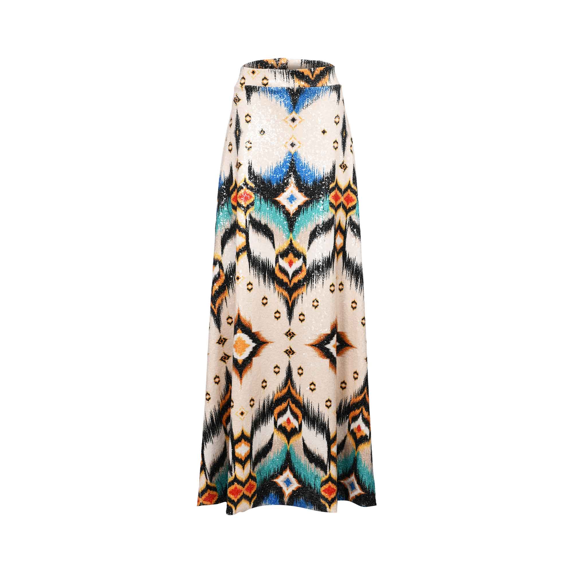 Julytwo Women's Multicolor Long Skirt