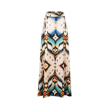 Julytwo Women's Multicolor Long Skirt