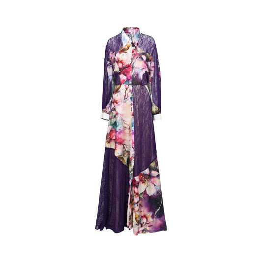 Julytwo Women's Purple Long Dress