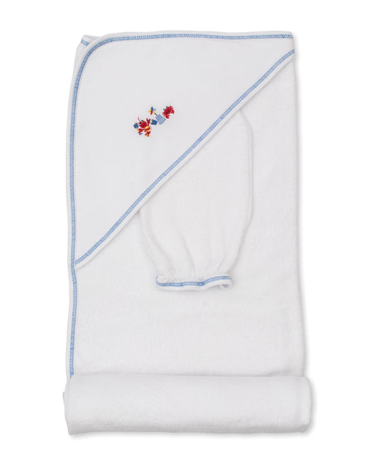 Kissy Kissy Kids New Born Boy's Blue Towel