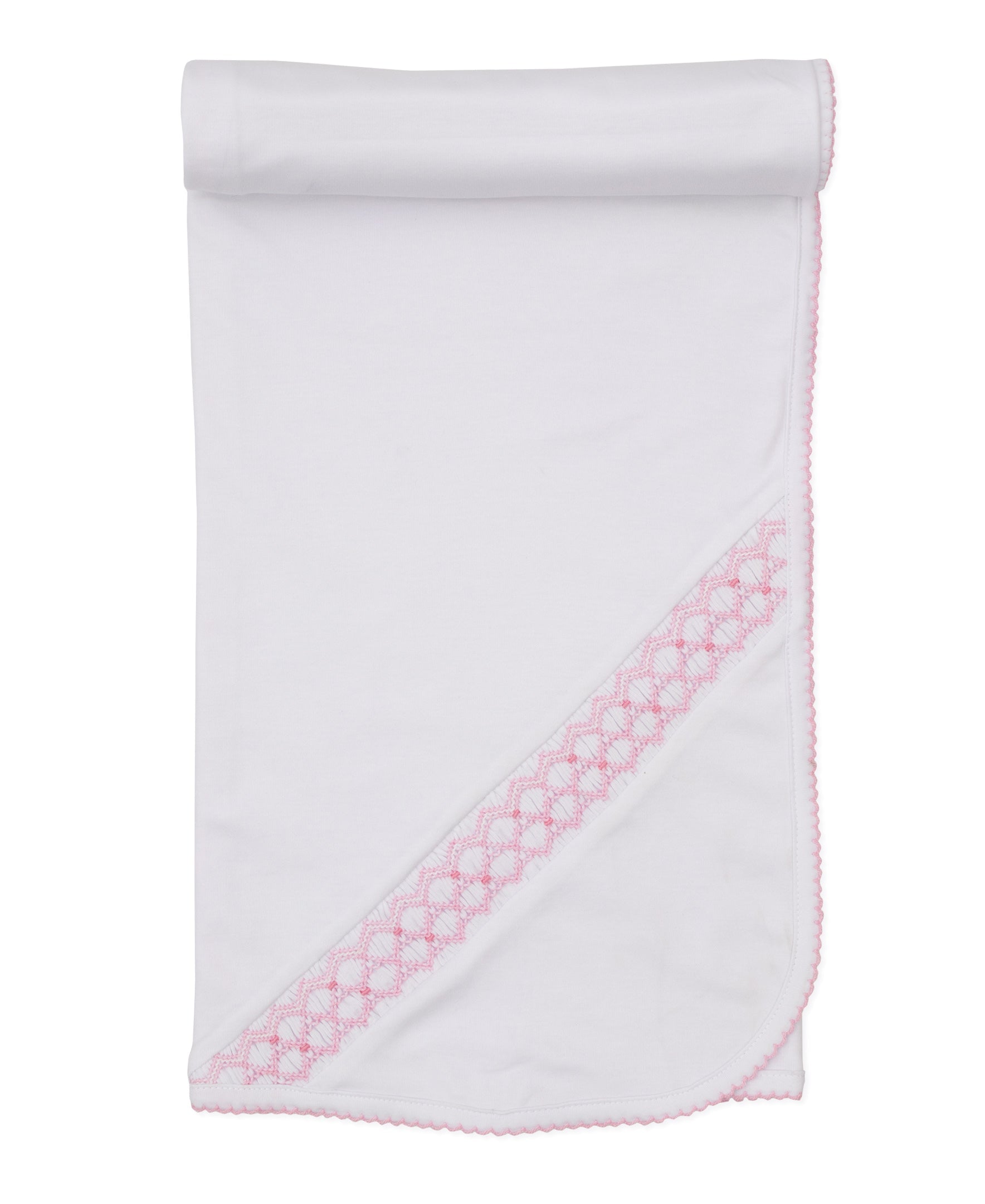 Kissy Kissy Kids New Born Girl's Pink & White Blanket