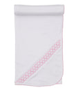 Kissy Kissy Kids New Born Girl's Pink & White Blanket