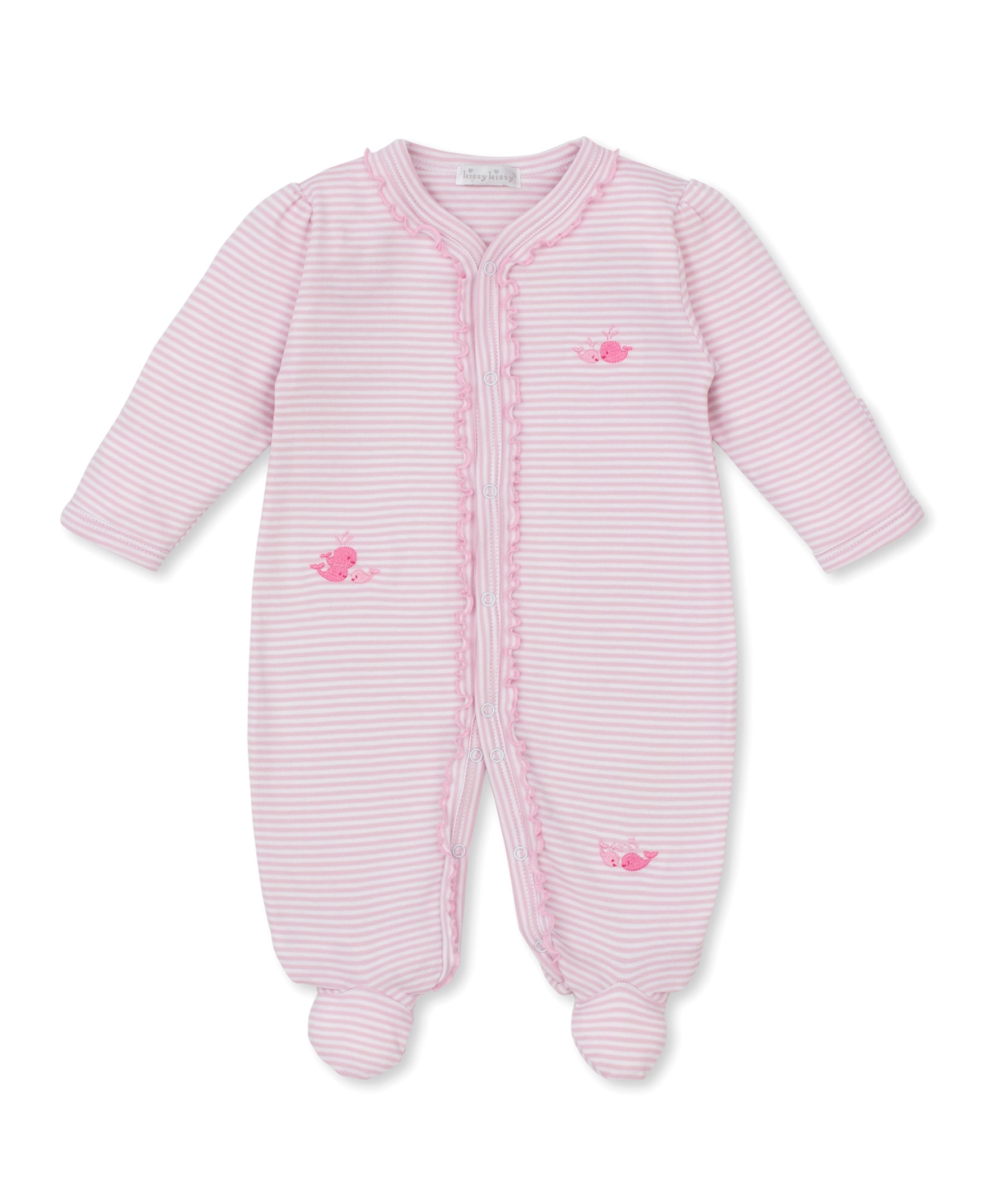 Kissy Kissy Kids New Born Girl's Pink Sleepsuit Set