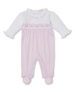 Kissy Kissy Kids New Born Girl's  White & Pink Sleepsuit Set