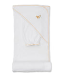 Kissy Kissy Kids New Born Unisex White & Yellow Towel