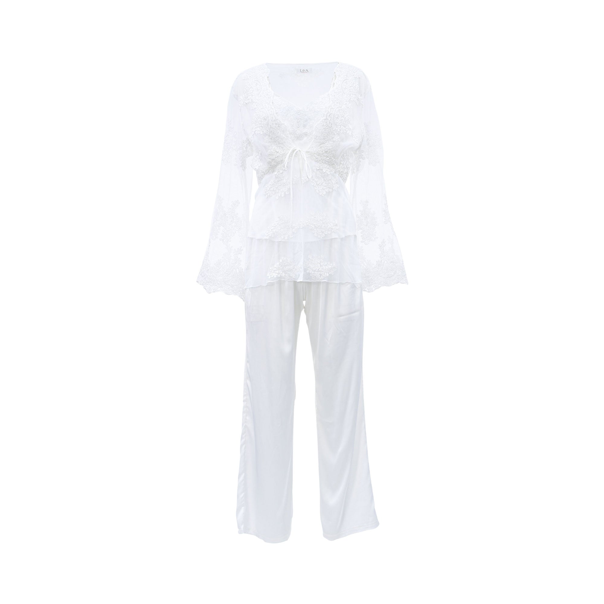 Lea Women's Satin Allover Pyjama Set