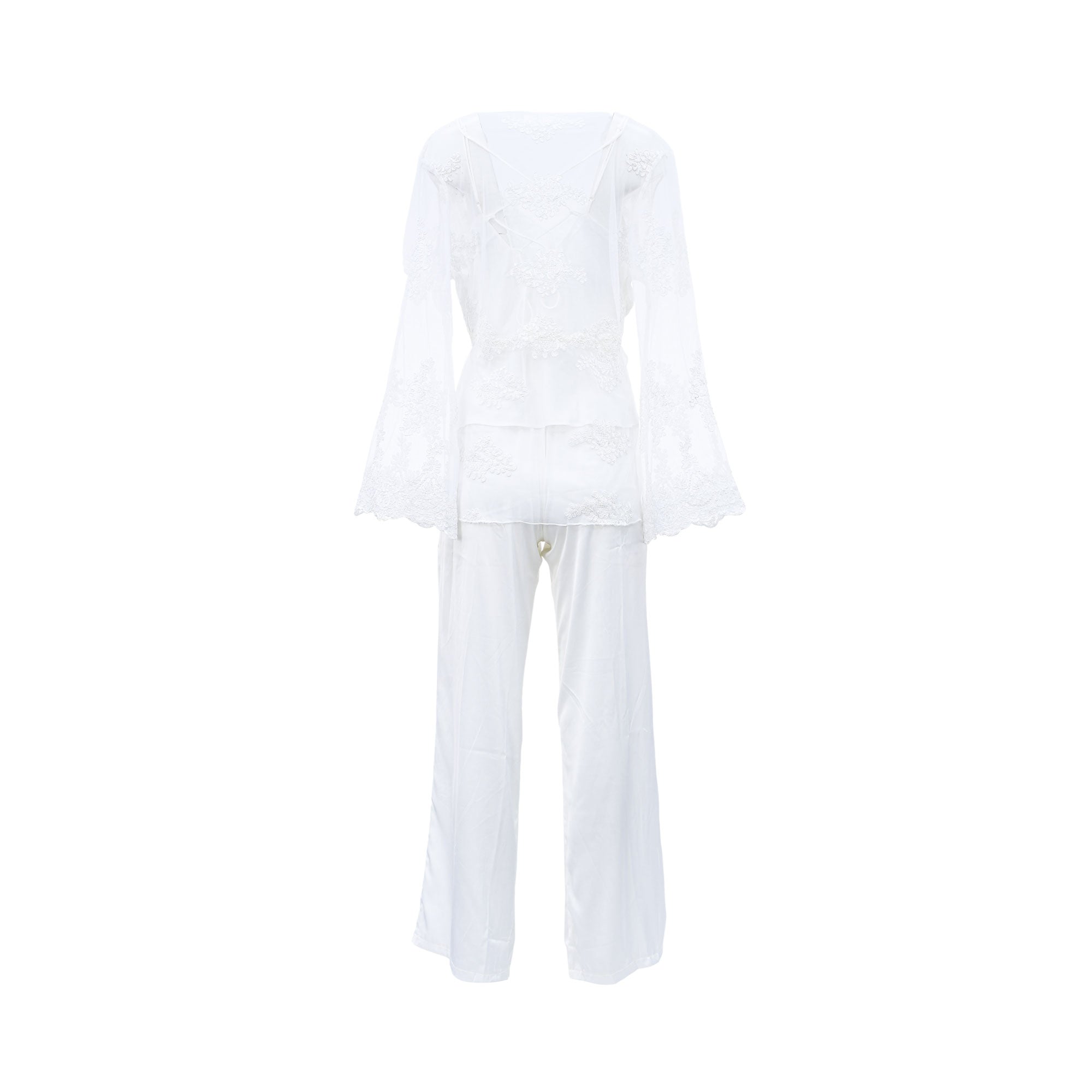 Lea Women's Satin Allover Pyjama Set