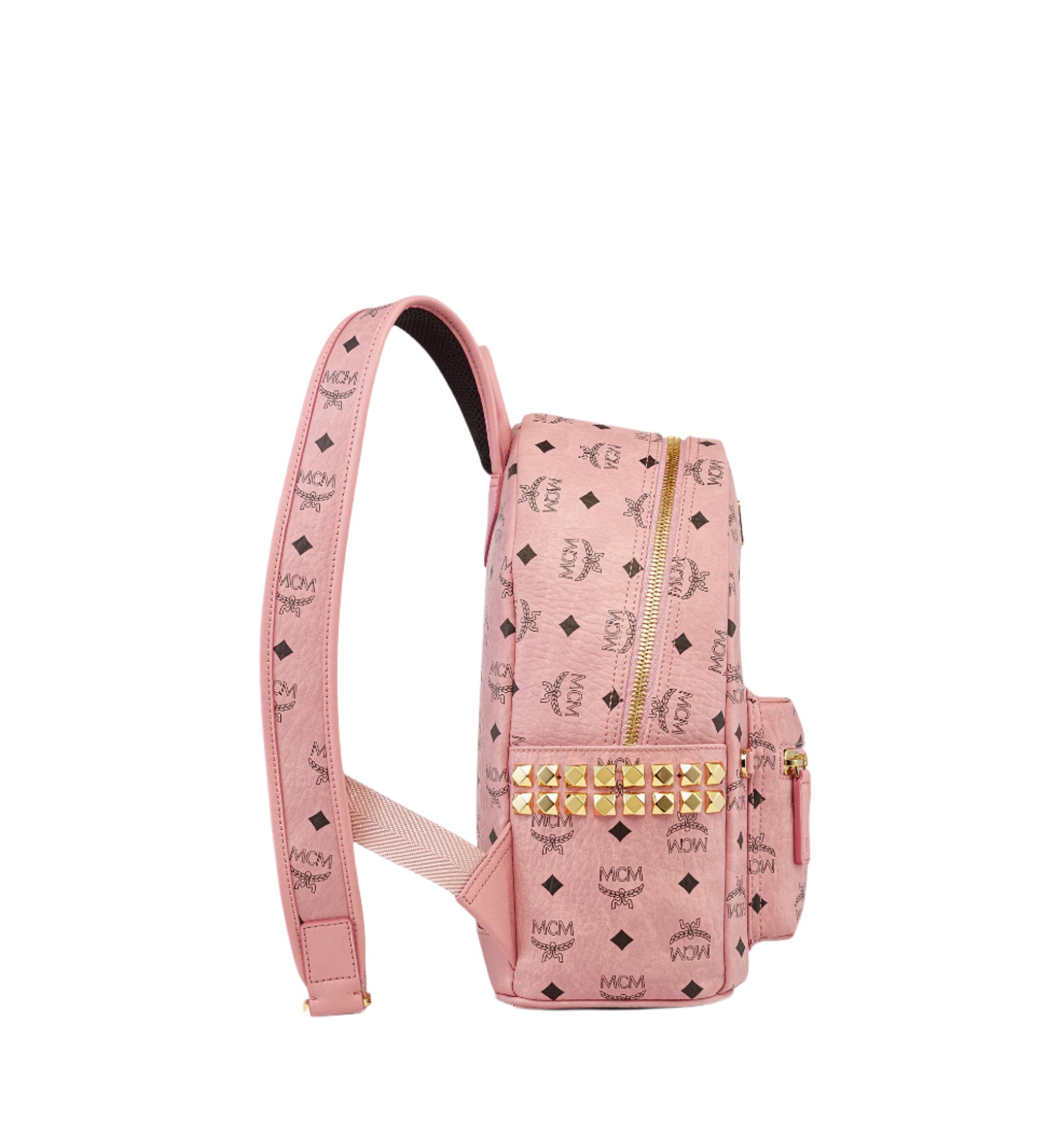 MCM Women's Stark Side Studs Backpack in Visetos