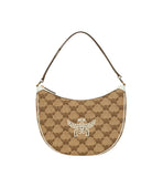 MCM Women's Himmel Ascending Moon Hobo in Lauretos Raffia Jacquard