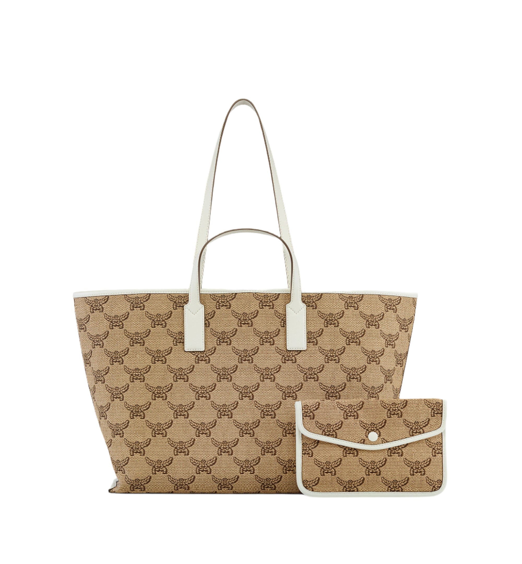 MCM Women's Himmel Shopper in Lauretos Raffia Jacquard