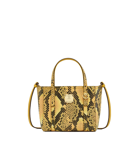 MCM Women's Toni Top-Zip Shopper in Python Print Coronet