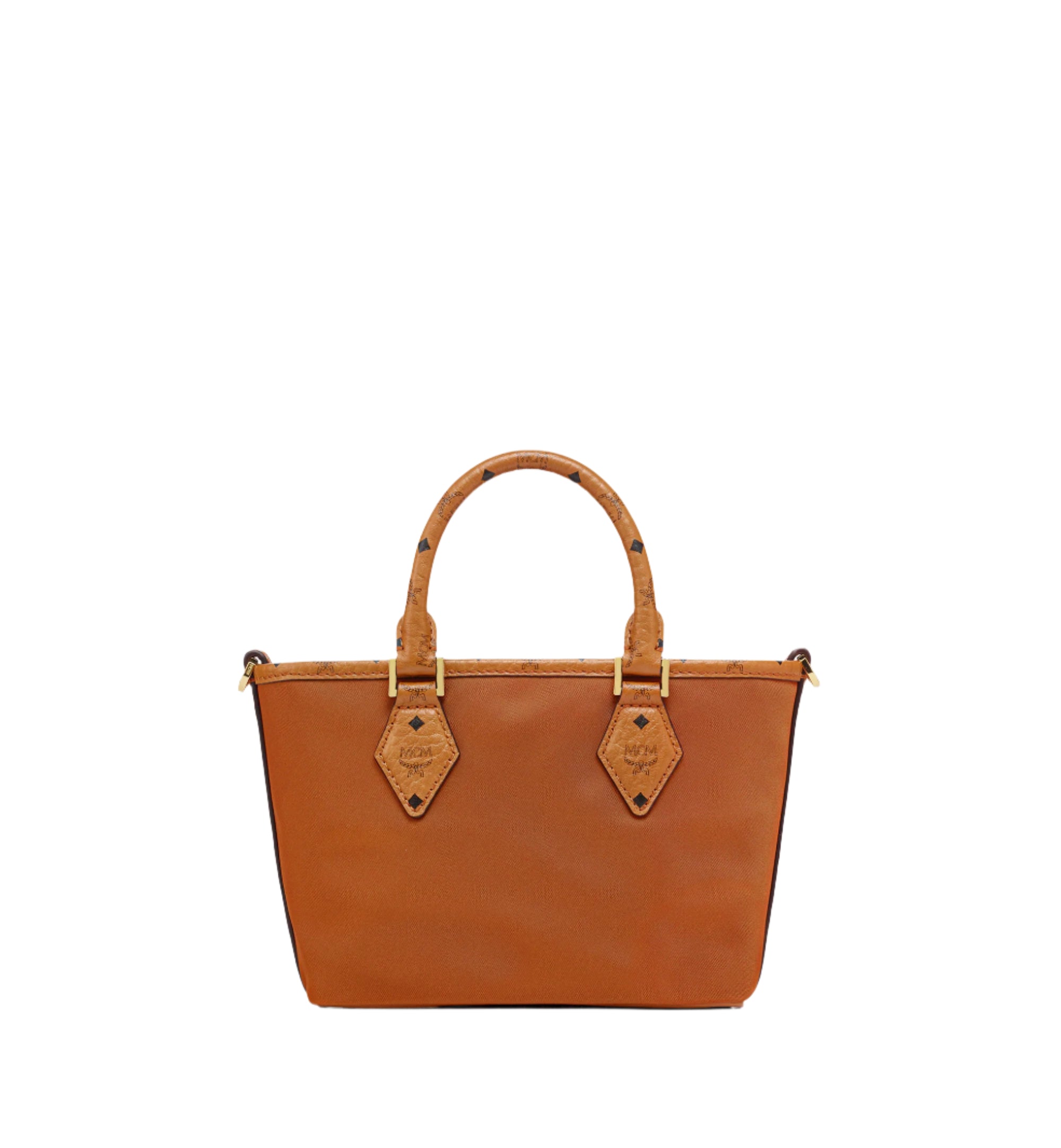MCM Women's Aren Shopper in Recycled Nylon and Monogram Print Leather