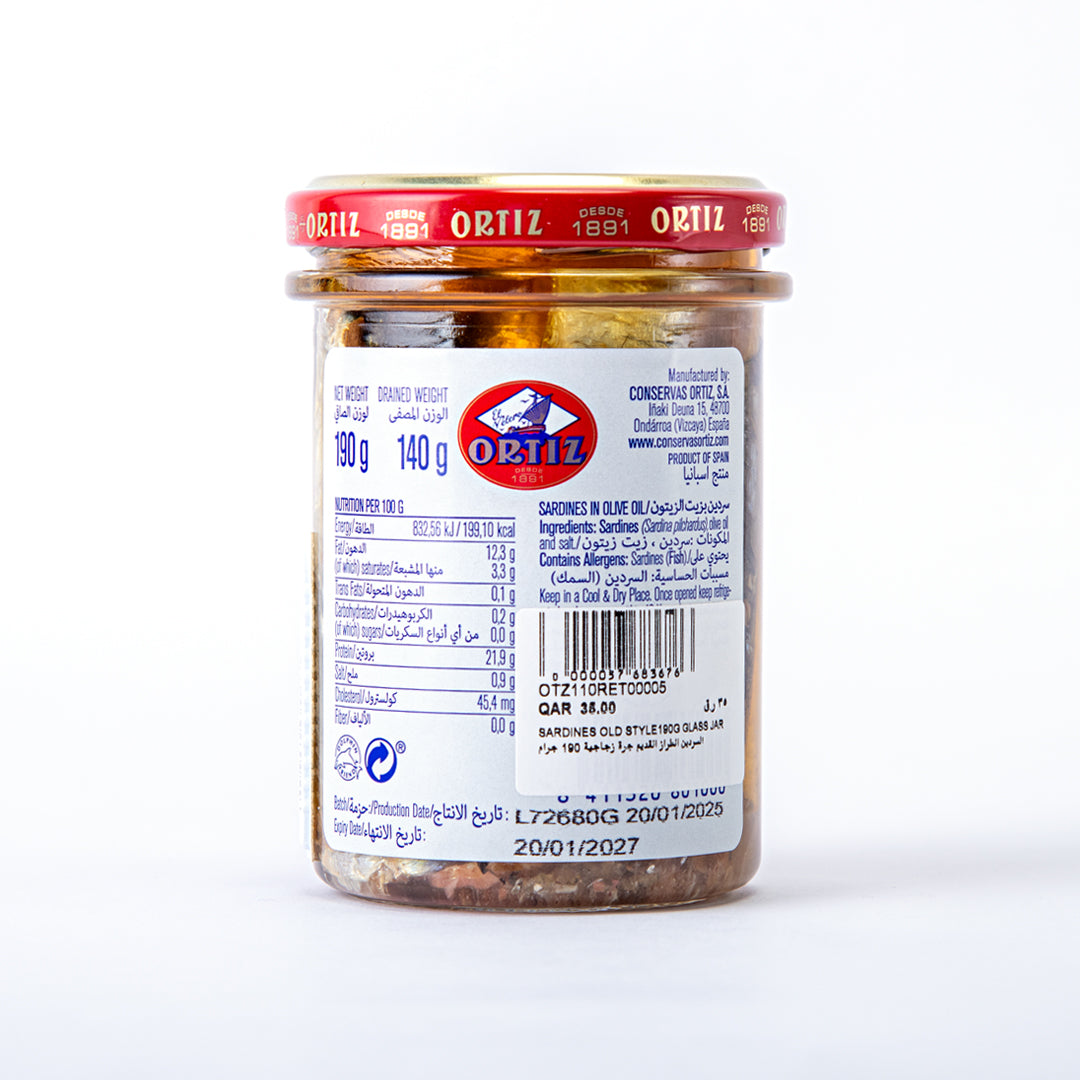 Sardines Old Style 190G Glass Jar