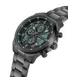 Police Soul Gents Green Dial Gun Metal Watch