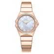 Police Cosmos Ladies Rose Gold Analog Watch with Mother-of-Pearl Dial & Crystal Accents