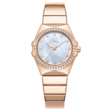 Police Cosmos Ladies Rose Gold Analog Watch with Mother-of-Pearl Dial & Crystal Accents
