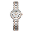 Police Ladies Silver Dial Two-Tone (Silver & Rose Gold) Analog Watch with Roman Numerals & Crystal Bezel