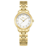 Police Charm Ladies Silver Dial Gold Stainless Steel Watch