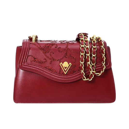 Orlandi Valentino Women's Selly Leather Shoulder Bag