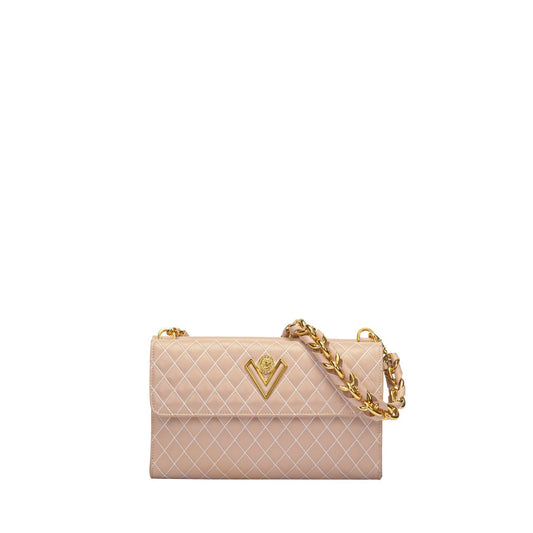Orlandi Valentino Women's Quilted Shoulder Bag