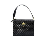 Orlandi Valentino Women's Desy Leather Black Hand Bag