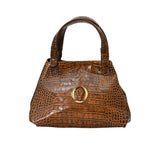 Orlandi Valentino Women's Rhea Military Leather  Hand Bag