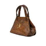 Orlandi Valentino Women's Rhea Military Leather  Hand Bag