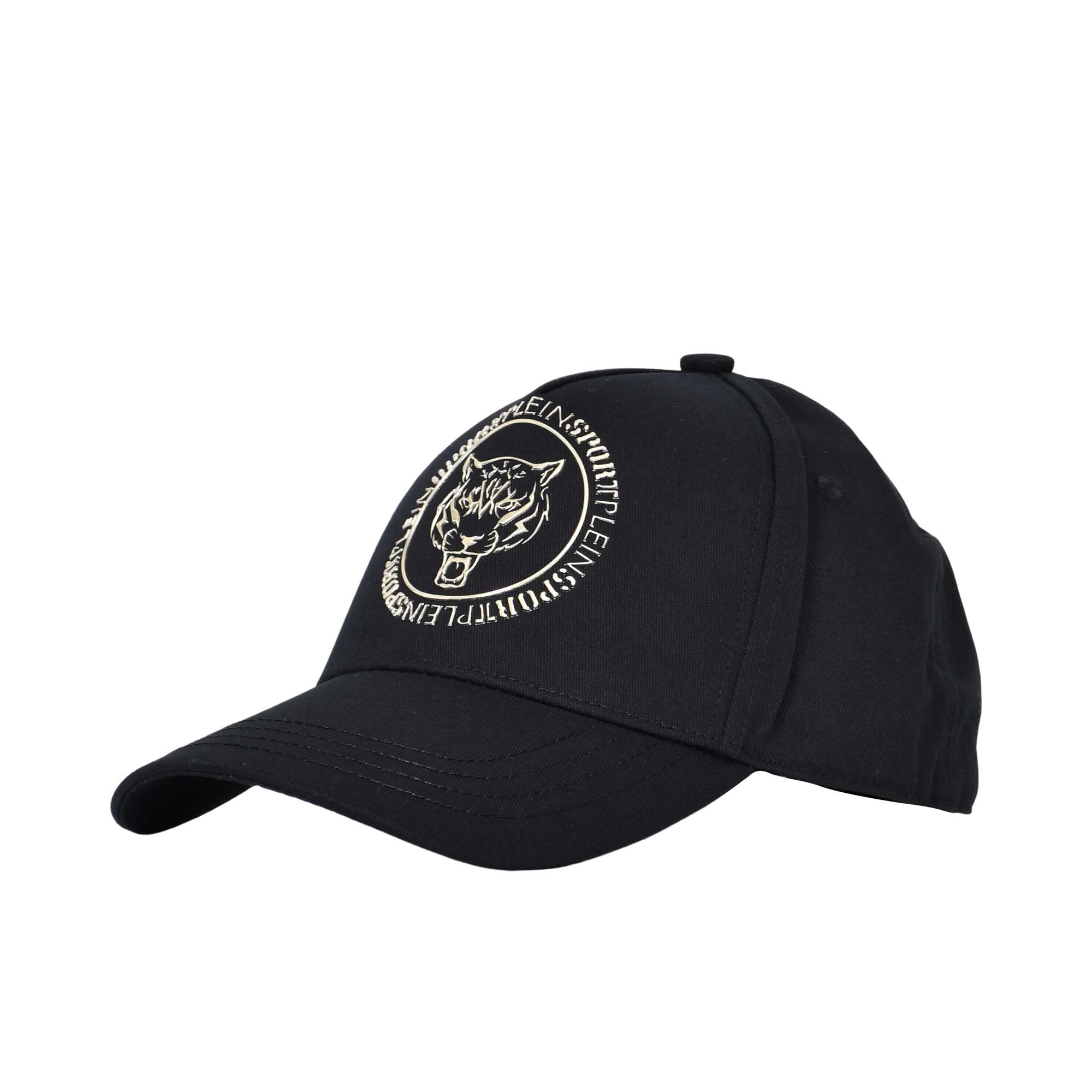 Philipp Plein Gents Black Cap with Round Logo