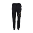 Philipp Plein Gents Black Sweatpants with Gold Graphic