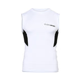 Philipp Plein Gents White Sport Sleeveless Training Top