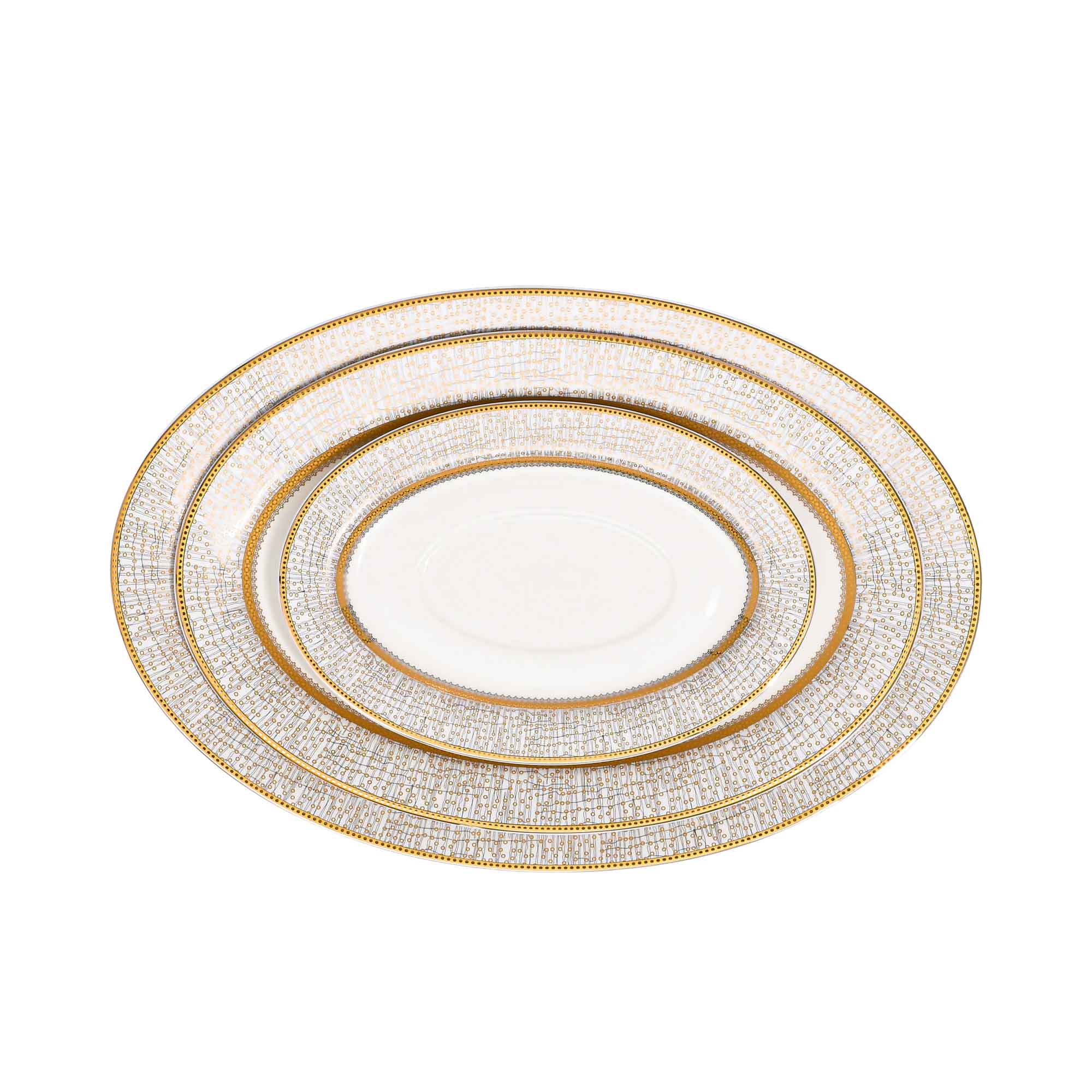 Richfine Dinner Set Round Shape New Bone 98 pcs