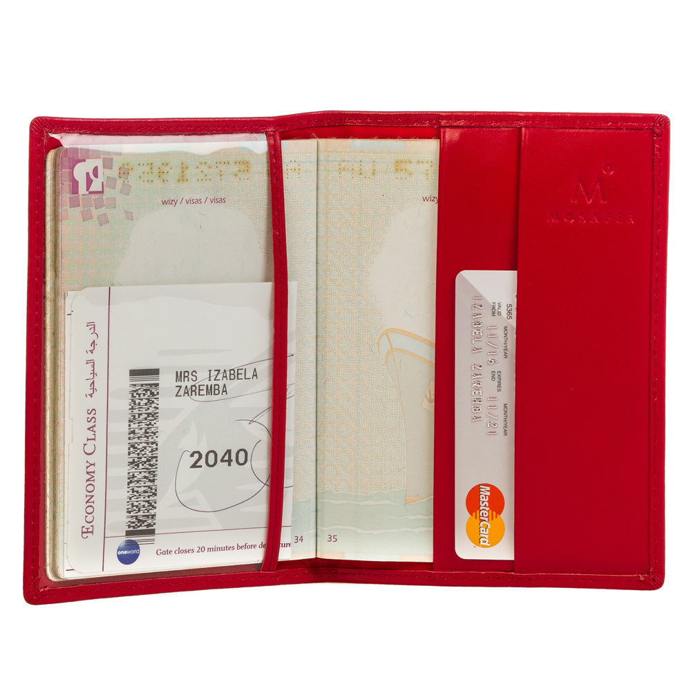 MOSAFER GIL PASSPORT COVER RED