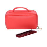 Mosafer Women's Dahlia Coral Pink Cosmetic Bag