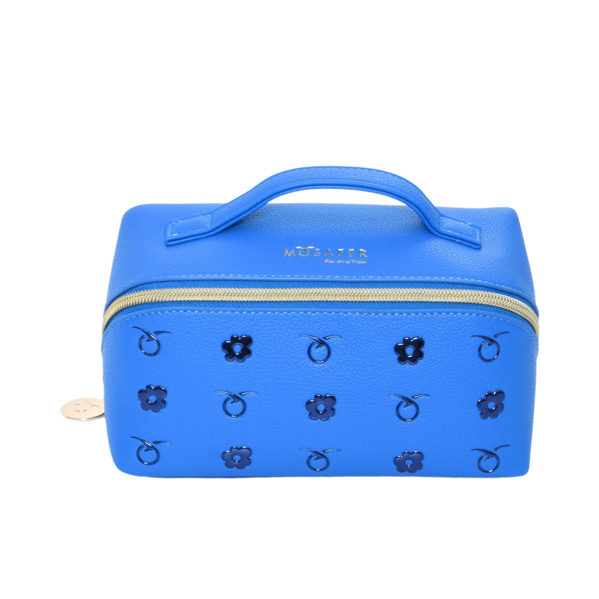 Mosafer Women's Dahlia Blue Cosmetic Bag