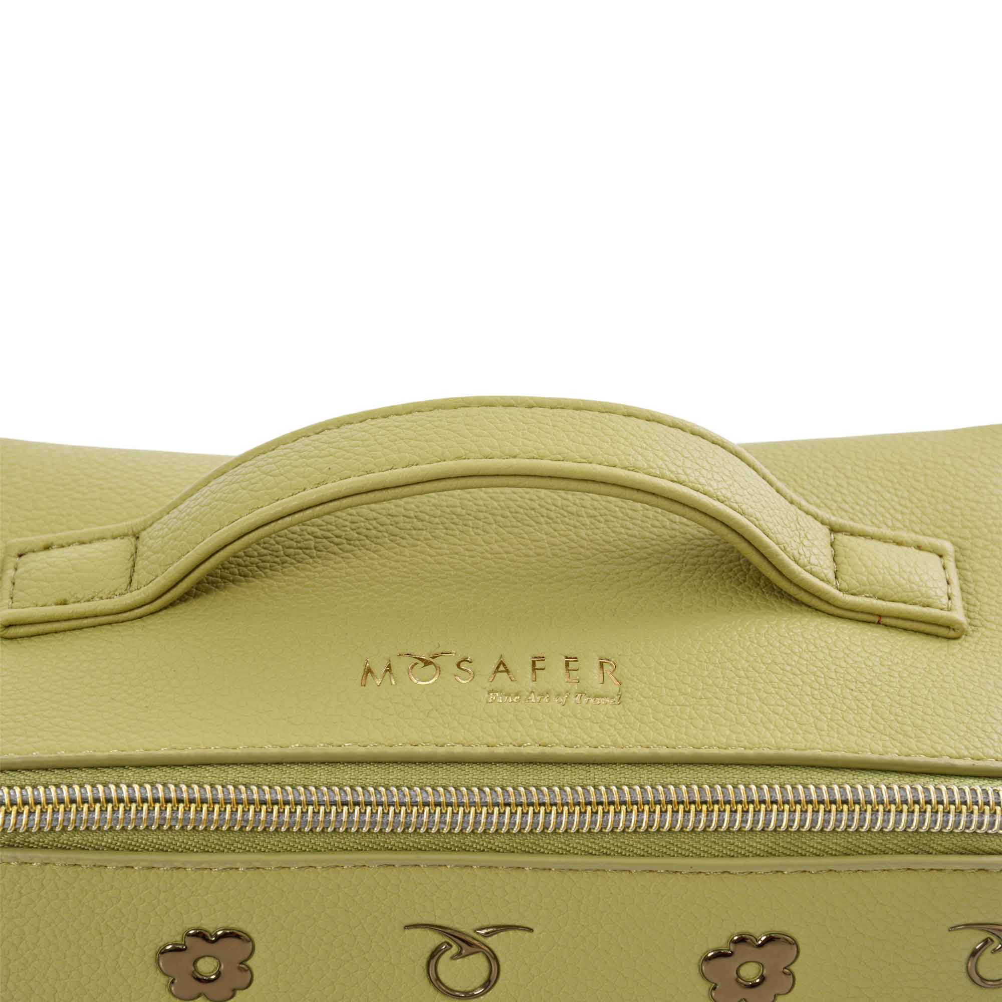 Mosafer Women's Dahlia Light Green Cosmetic Bag