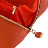 Mosafer Women's Dahlia Orange Cosmetic Bag