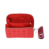 Mosafer Women's Dahlia Coral Pink Cosmetic Bag