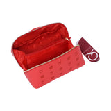 Mosafer Women's Dahlia Coral Pink Cosmetic Bag