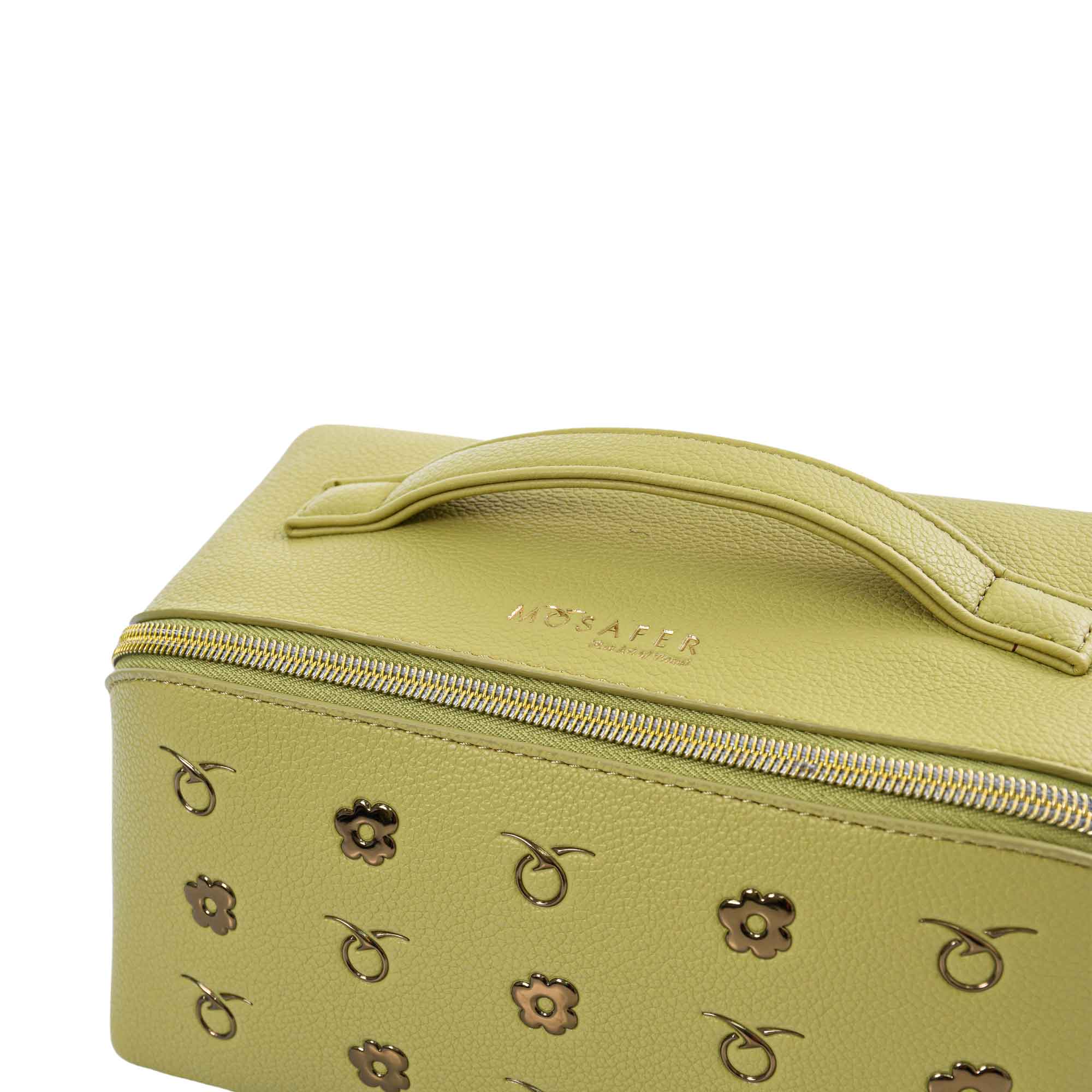 Mosafer Women's Dahlia Light Green Cosmetic Bag