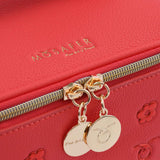 Mosafer Women's Dahlia Coral Pink Cosmetic Bag