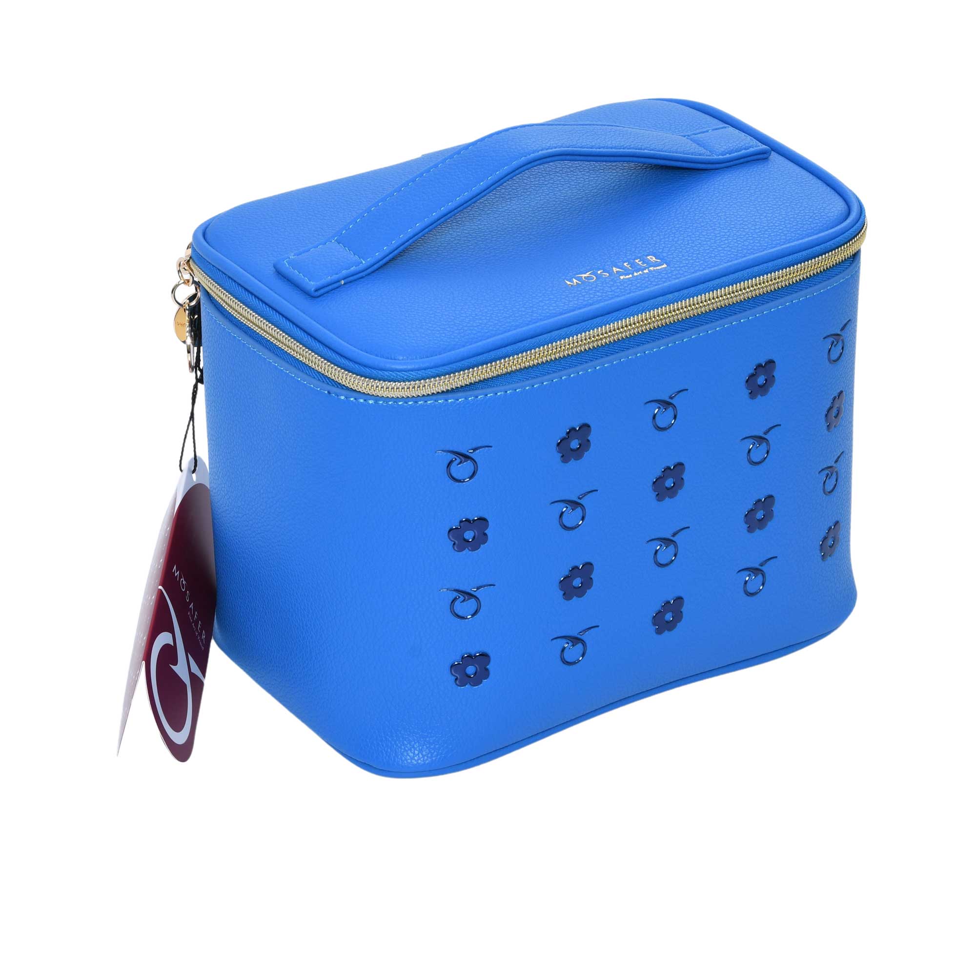 Mosafer Women's Dahlia Electric Blue Cosmetic Bag