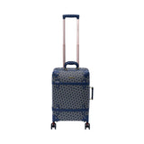 Mosafer Vintage Blue Small Checked Luggage