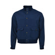 Tombolini Gents Navy Blue Blouson Jacket with Patch Pockets