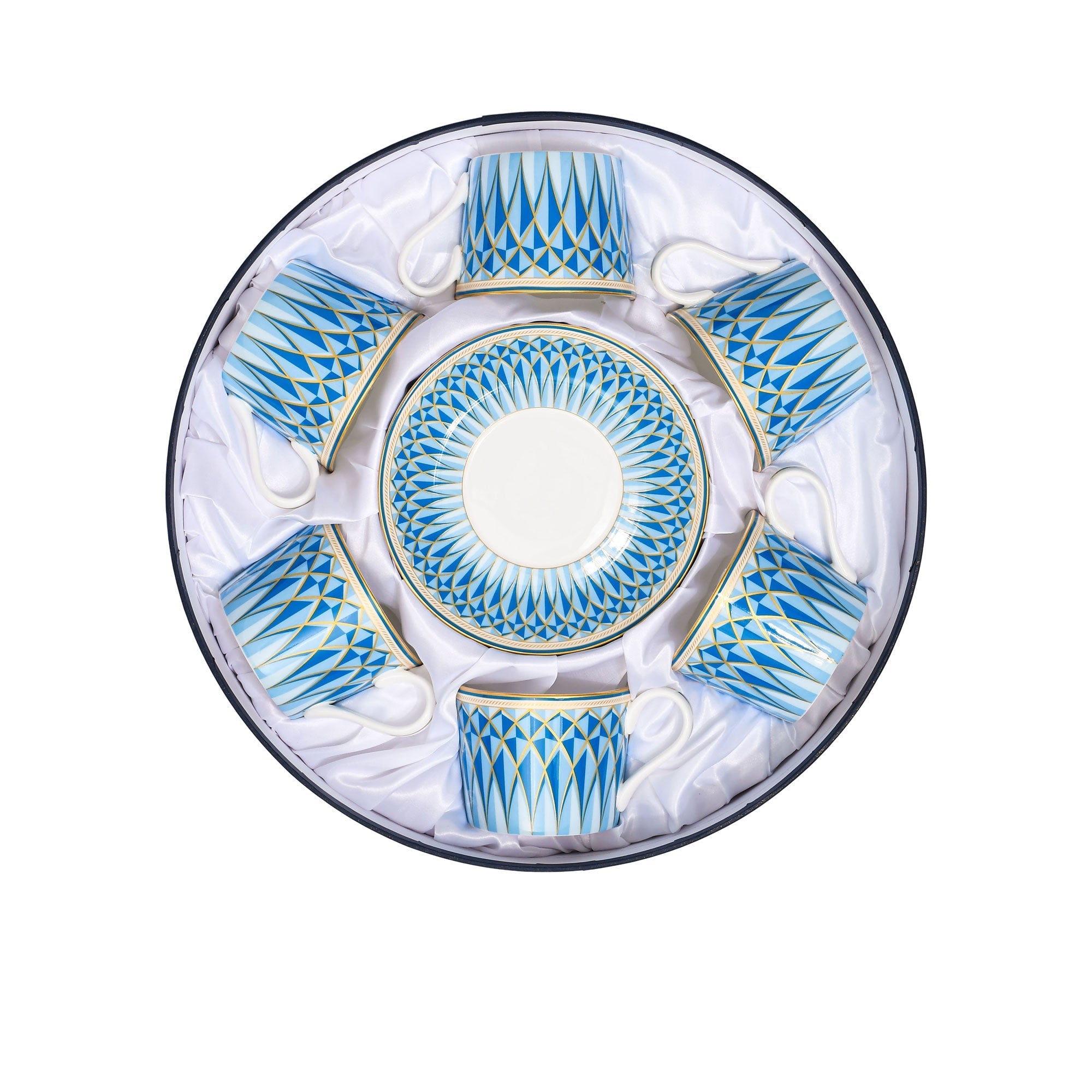 Stechol Fine Bone China 12pcs Tea Cup & Saucer Set