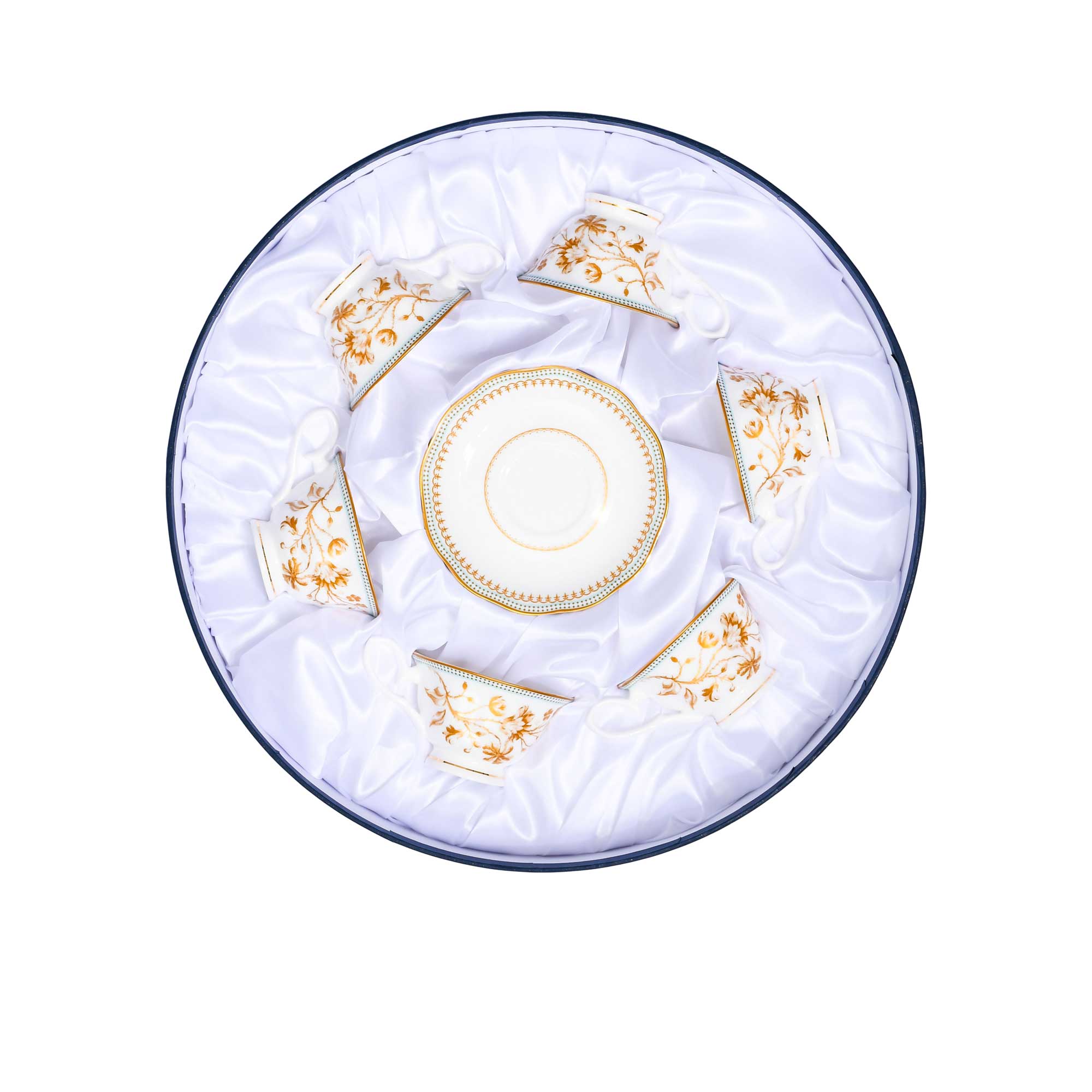 Stechol Fine Bone China 12PCS Coffee Cup & Saucer Set